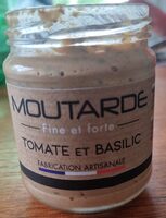 Moutarde tomate et basilic
