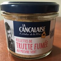 Rillettes de Truite fumée au poivre vert