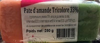 Pâte d'amande tricolore