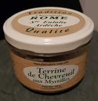 Terrine de Chevreuil aux myrtilles