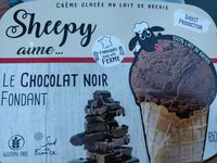 Crème glacée au lait de brebis (chocolat noir)