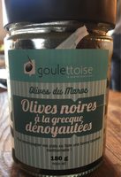 Olives noires a la Grecque denoyautées