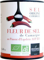 Fleur de sel de Camargue au piment d’Espelette AOP