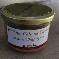 Pâté au foie de canard at aux chataigne