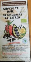 Chocolat noir au gingembre et citron