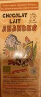 Chocolat lait amandes