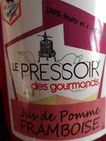 Jus de pomme framboise