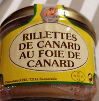 Rillettes de canard au foie de canard