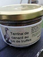Terrine de canard au jus de truffes