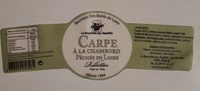 Rillettes de Carpe à la Chambord Pêchée en Loire