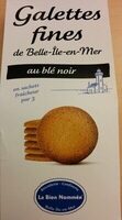 Galettes fines de Belle-Ile-en-Mer au blé noir