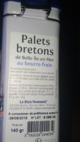 Palets bretons de belle-île-en-mer au beurre frais