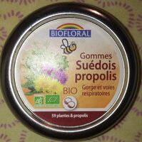 Gommes Suédois à La Propolis Bio - 45 GR - Biofloral