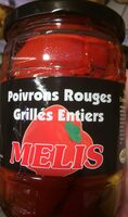 Poivrons rouges grilles entiers