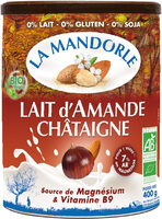 Boisson amande châtaigne en poudre