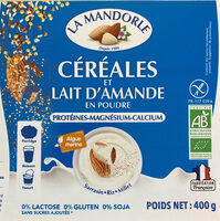 Céréales et Lait d’Amande en poudre