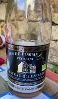 Jus de pomme pétillant