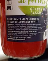 Pur jus de pommes Granny Cassis