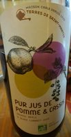 Pur jus de pomme et Cassis