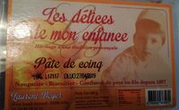 Pâte de coinq