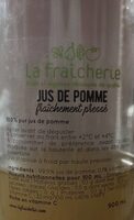 Jus de pomme fraîchement pressé
