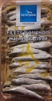 Filets d'anchois marinés au citron