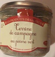 Terrine de campagne au poivre vert