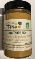 Moutarde bio au Piment d'Espelette AOC et aux Baies roses