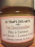 Crème De Citron - 125 G - Le Temps Des Mets