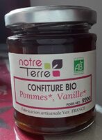 Confiture bio pommes vanille