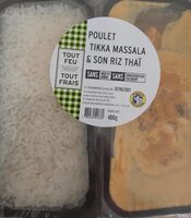 Poulet Tikka Massala et son riz thai