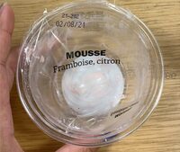 Mousse framboise citron
