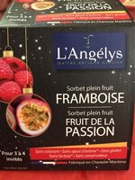 Sorbet framboise et fruit de la passion