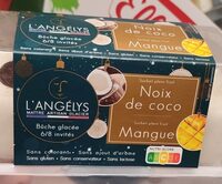 Bûche glacée noix de coco mangue