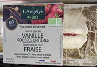 Buche glacée vanille fraise