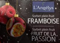 Sorbet plein fruit Framboise fruit de la Passion