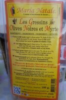 Gressins olives noires et myrte