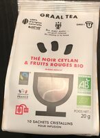 Thé noir Ceylan et fruits rouges bio