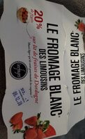 Fromage blanc des Limousins sur lit de fraises de Dordogne