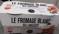 Le fromage blanc des Limousins sur lit de framboises de Corrèze