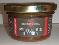 Pâte d'olive noire à la tomate