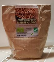 Lentillons "Bio" de "LA FERME DU LEVANT" de Champagne