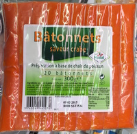 Bâtonnets saveur Crabe