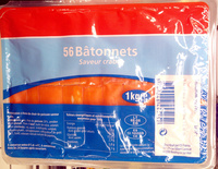56 bâtonnets saveur crabe