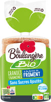 Pain de mie Bio grandes tranches à la farine de froment sans sucres ajoutés 500g