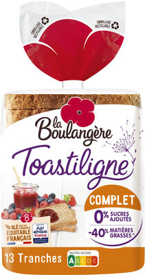 Pain de mie grandes tranches Toastiligne complet