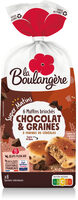 Muffins brioches chocolat graines 210g