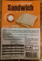 Pain de mie spécial sandwich complet
