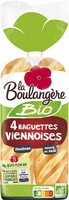 4 baguettes viennoises bio 340g