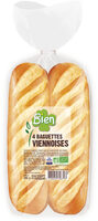Bag viennoise bio* nature x4 340g